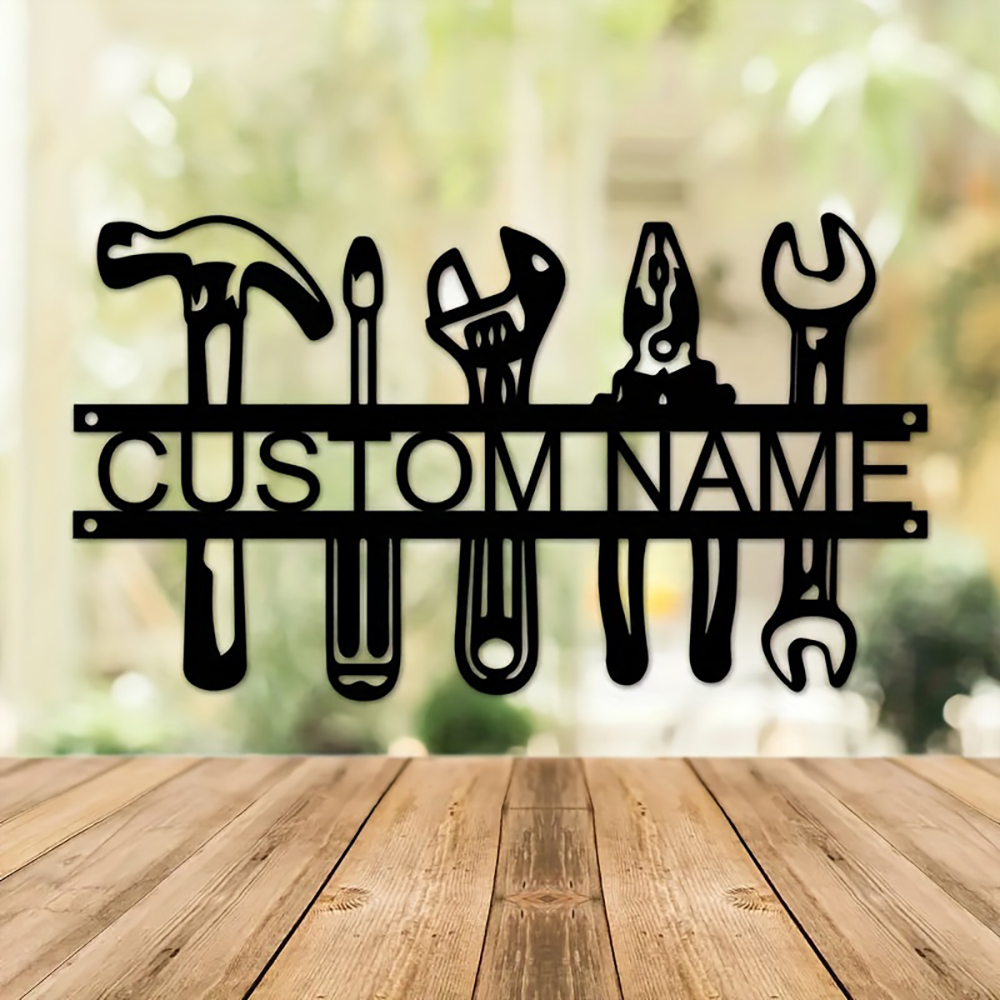 Workshop Tools With Name - اسم مخصص تصميم أدوات الرسم على