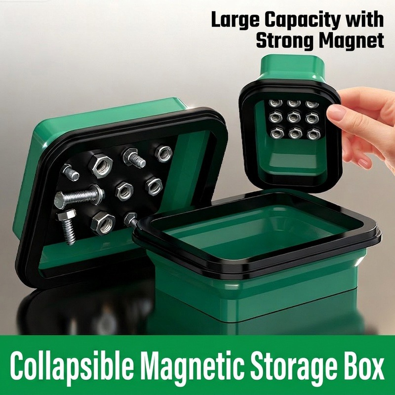Magnetic Parts Tray - منظم أدوات مغناطيسي مثقب لتثبيت على