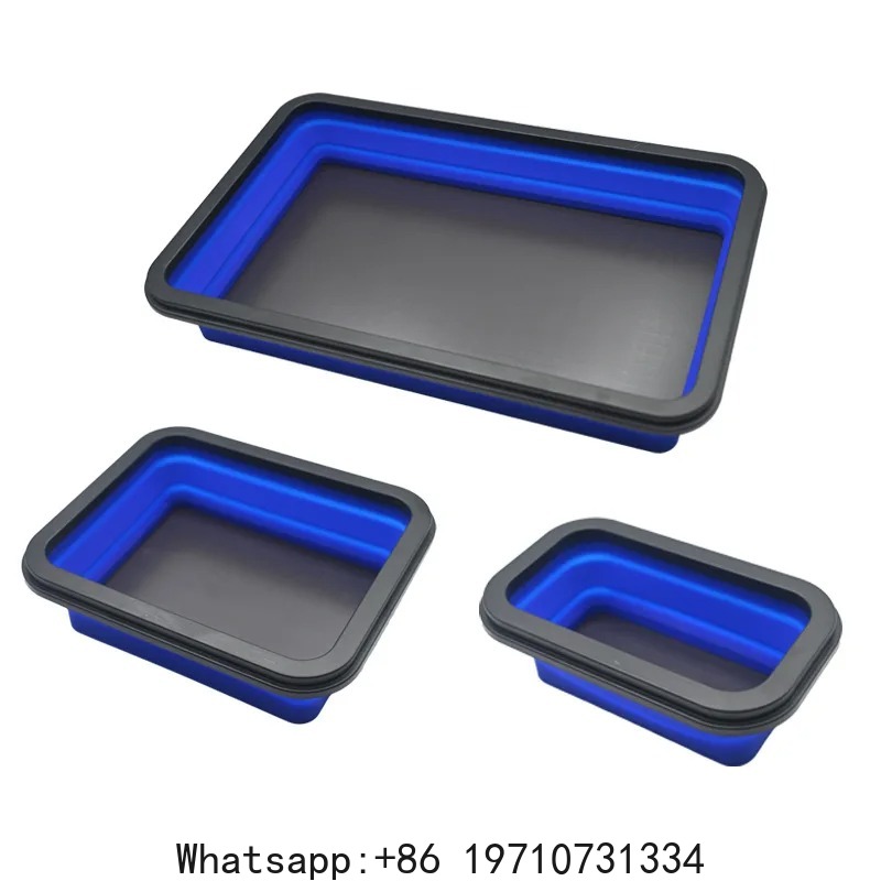 Magnetic Parts Tray - مجموعة من 3 قطع قابلة للطي،