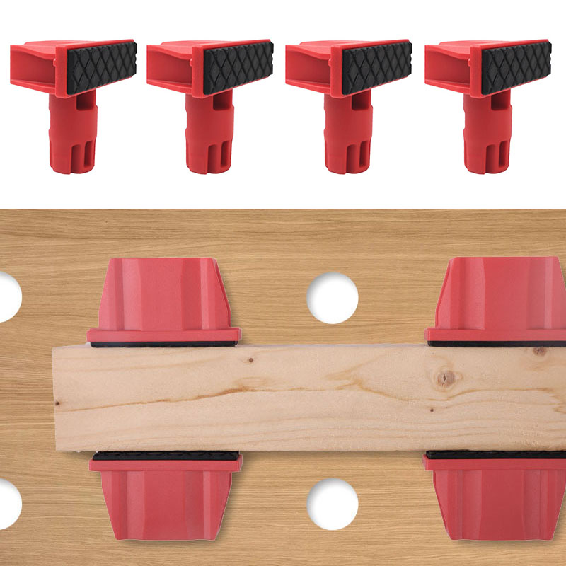 Tools For Woodworking Workshop - 4 قطع من الكلاب البلاستيكية، توقف