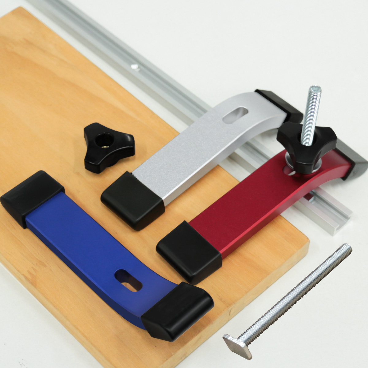 Mini Workshop Tools - 1 قطعة T-المسار اضغط باستمرار المشبك