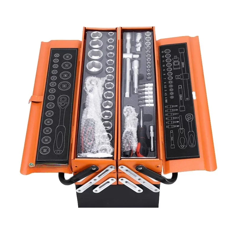 Workshop Tools Price - طقم أدوات في صندوق حديدي بثلاثة