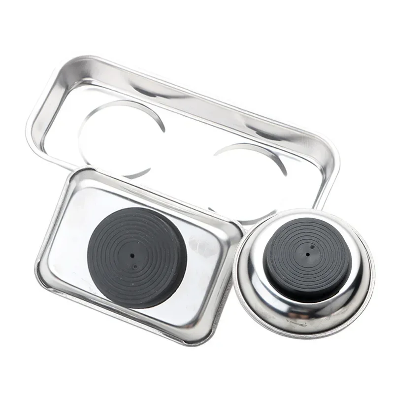 Magnetic Parts Tray - وعاء مغناطيسي مربع الشكل، متين مع