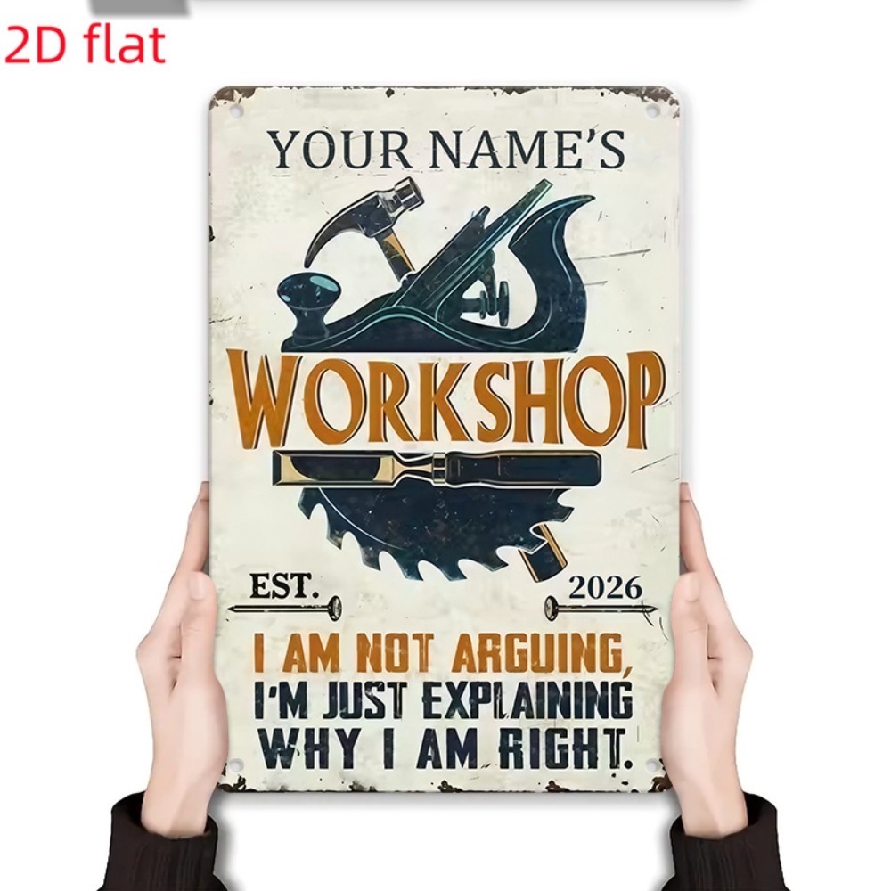 [تصميم ثنائي الأبعاد] لافتة مع - مراجعة Workshop Tools With Name وسعره