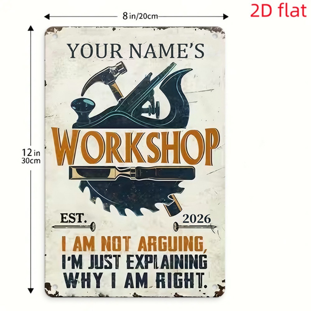 [تصميم ثنائي الأبعاد] لافتة مع - مراجعة Workshop Tools With Name وسعره