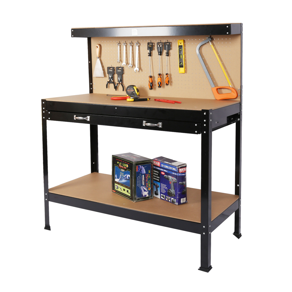 طاولة عمل فولاذية لتخزين الأدو - مراجعة Workshop Tools Table وسعره