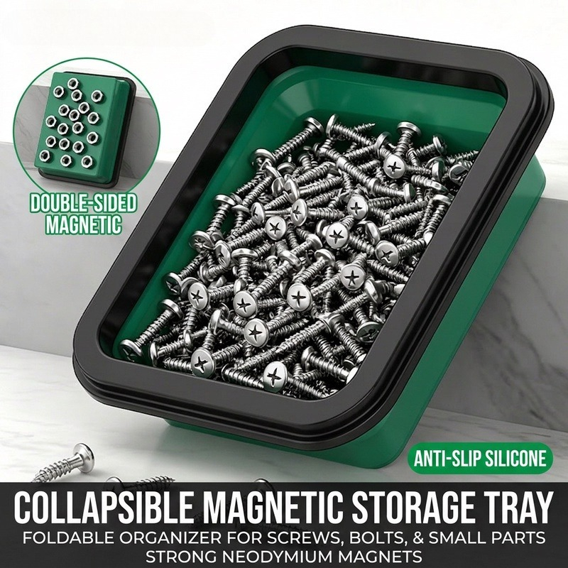 منظم أدوات مغناطيسي مثقب لتثبي - مراجعة Magnetic Parts Tray وسعره