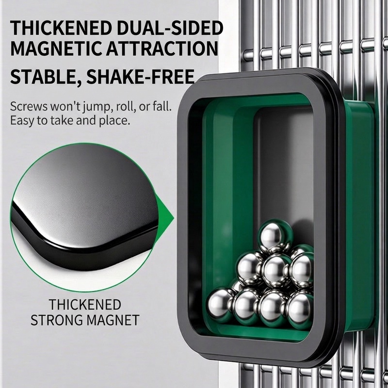 منظم أدوات مغناطيسي مثقب لتثبي - مراجعة Magnetic Parts Tray وسعره