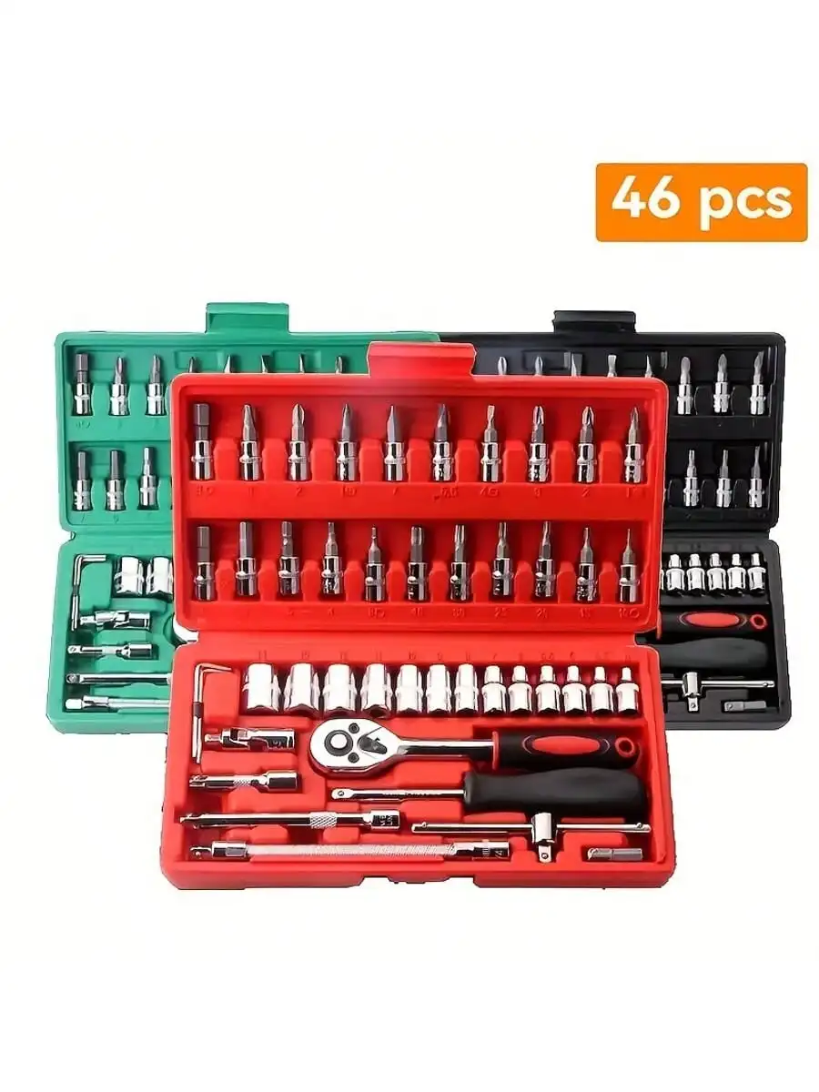 طقم مفاتيح ربط بسقاطة 46 قطعة  - مراجعة Tool Chest Cabinet وسعره