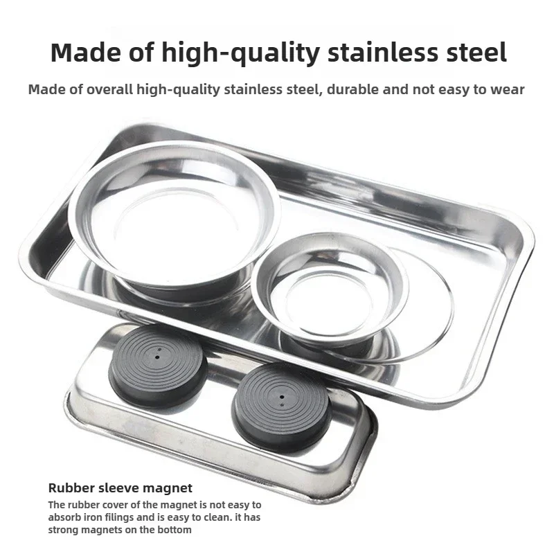 وعاء مغناطيسي مربع الشكل، متين - مراجعة Magnetic Parts Tray وسعره